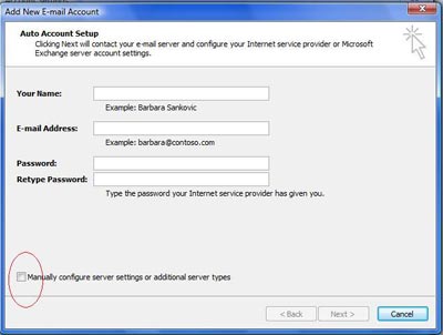 godaddy email setup outlook express